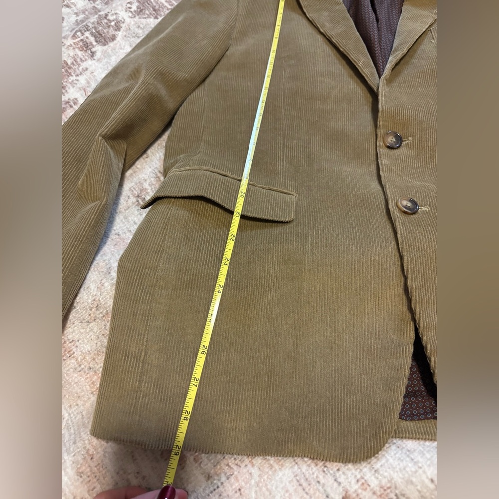 Men's Camel Blazer with Elbow Patches - Picture 7 of 9